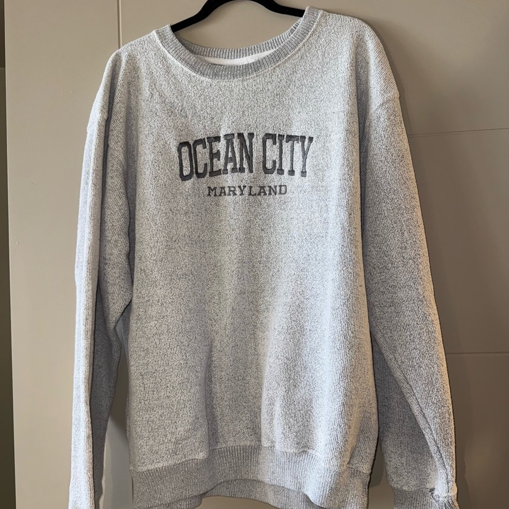 Ocean City Maryland Gray Crewneck Sweatshirt